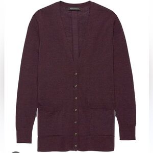 Banana Republic Women’s Burgundy Cardigan Sweater size S